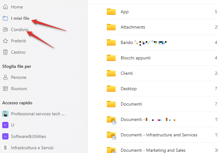 OneDrive web interface