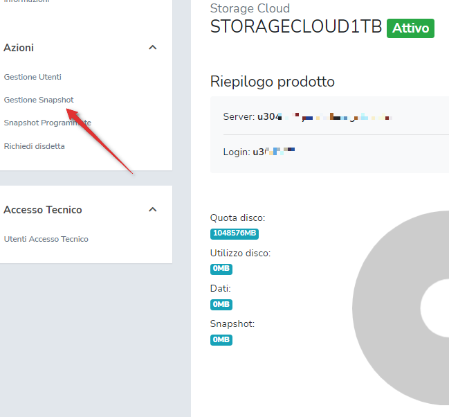Snapshot management from UCMP