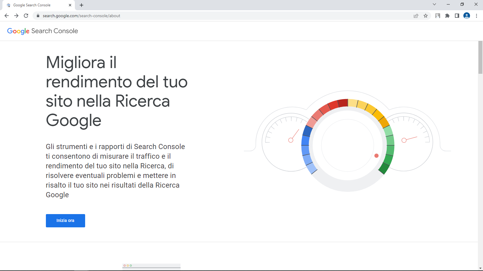 Start Google Search Console setup