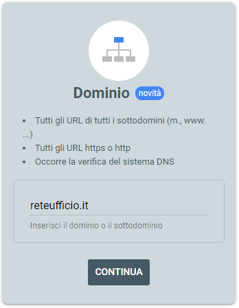 Enter domain