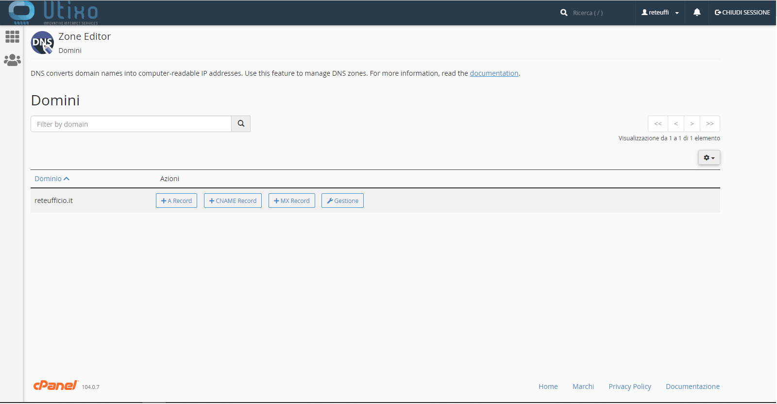 Manage DNS records