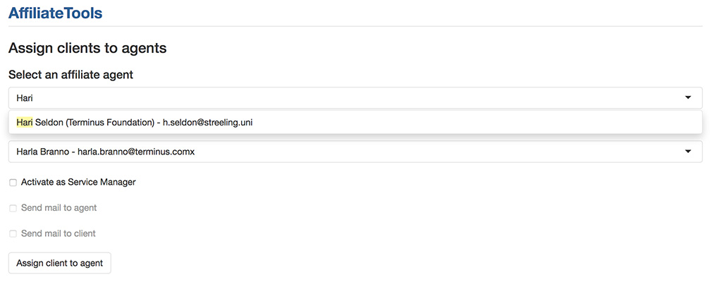 Assign clients