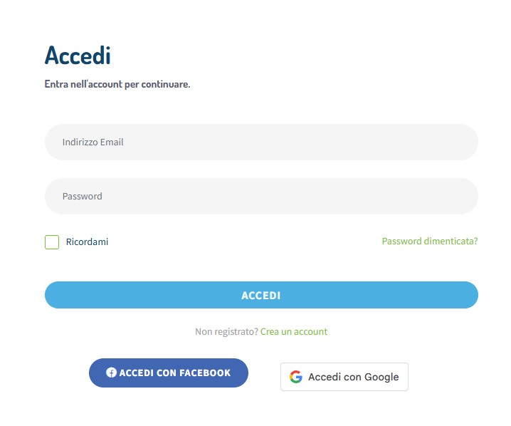 Login page - step 2