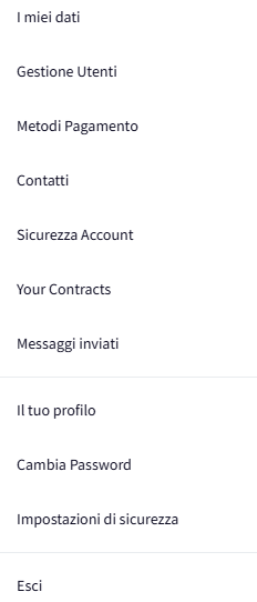 User management page