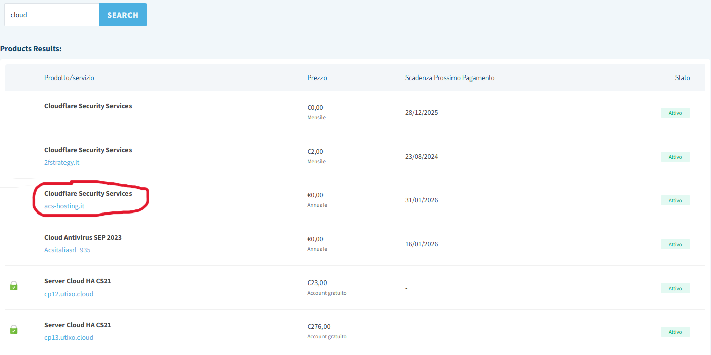 Selecting the Cloudflare Security Services product
