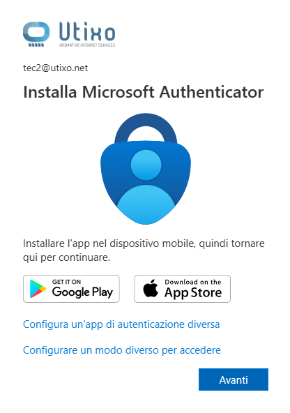 Alternative app setup