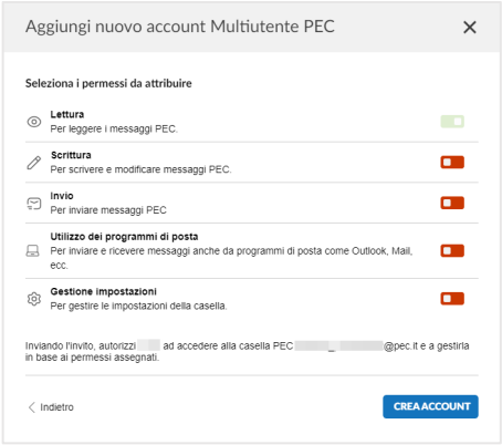 Account permissions