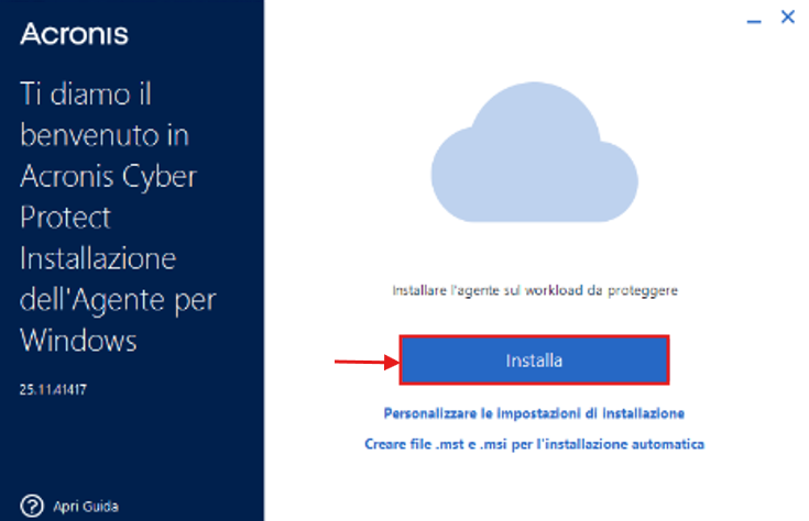 Downloading and running the protection agent