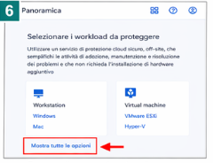 Console Acronis - mostra tutte le opzioni per aggiungere dispositivi