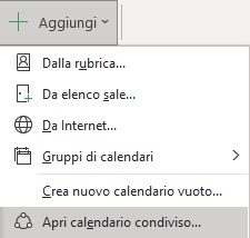 Aggiungi calendario