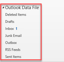 Outlook Data File added