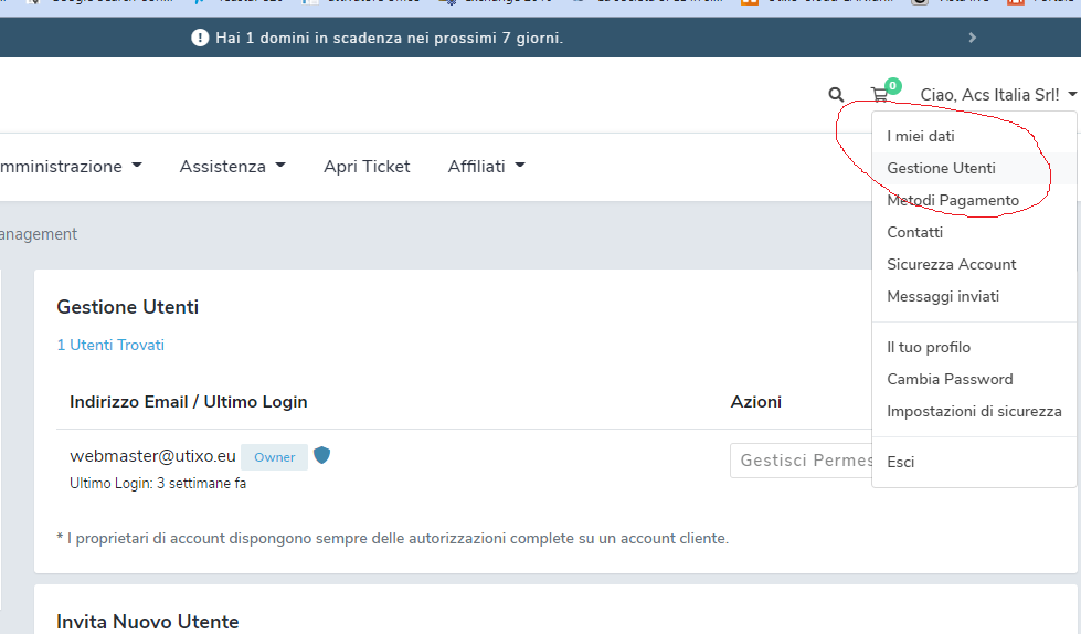 User management access