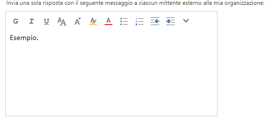 External message content
