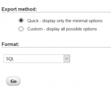 Quick SQL Export